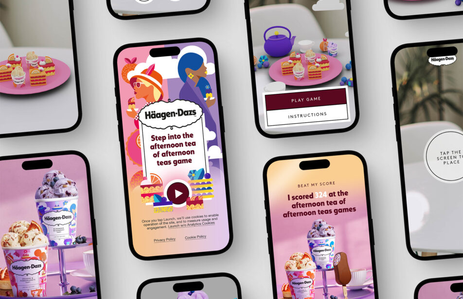 Haagen Dazs AR App Ui